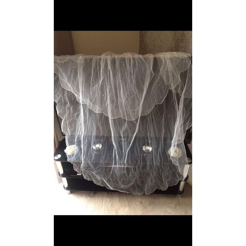 Swarovski crystal veil