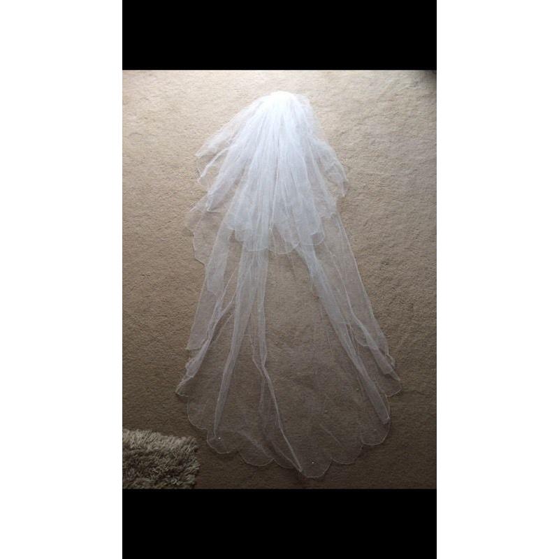 Swarovski crystal veil