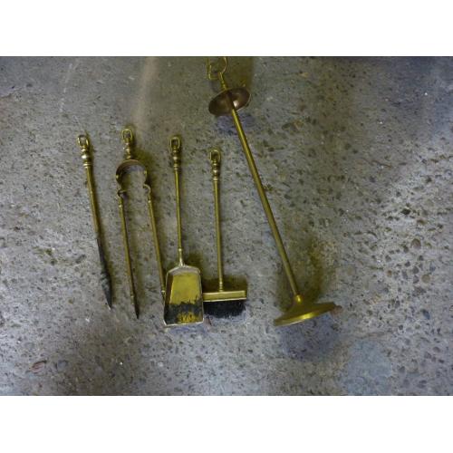old vintage ? Brass Fire Compendium set