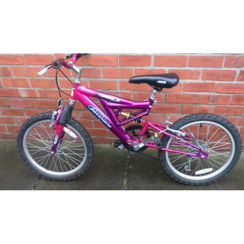 Kids mount ridge mountain bike for ages 6 plus, good working condition and ready to ride