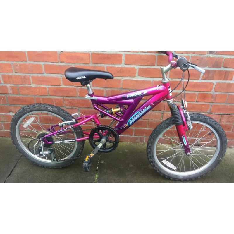 Kids mount ridge mountain bike for ages 6 plus, good working condition and ready to ride