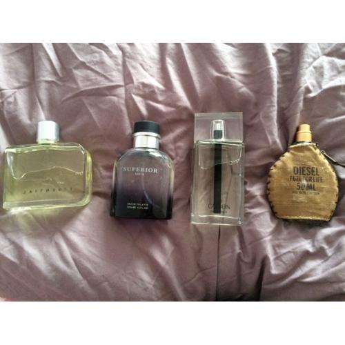 Aftershave job lot including Diesel, Lacoste, superior men and next carbon