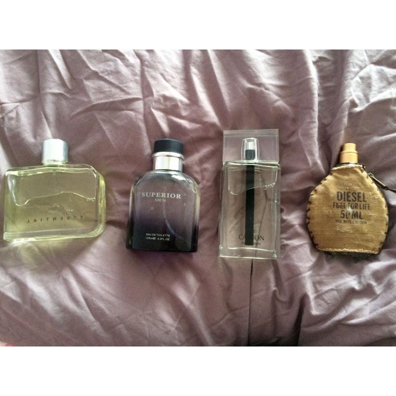 Aftershave job lot including Diesel, Lacoste, superior men and next carbon