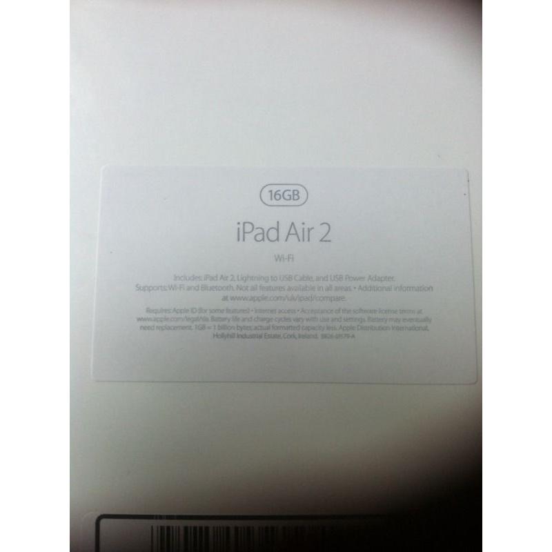 Apple iPad Air 2 16GB (sealed)