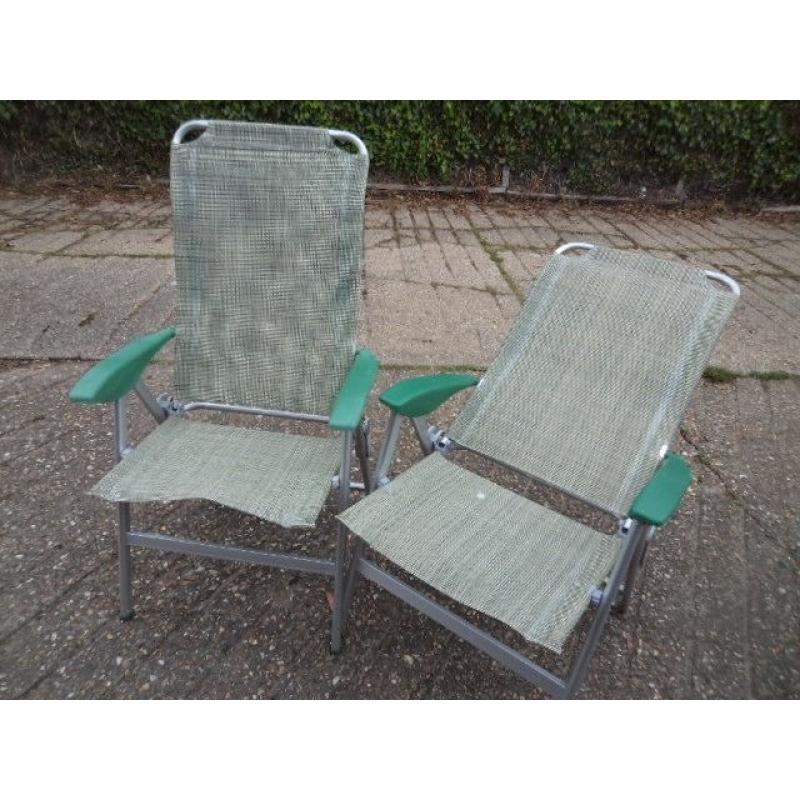 LIGHTWEIGHT ALUMINIUM ADJUSTABLE CHAIRS