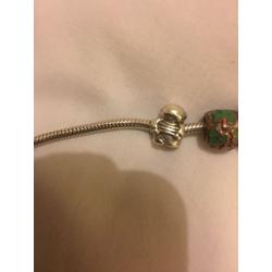 Pandora bracelet with charms and Pandora necklace