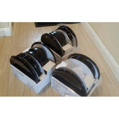 Black ikea dinner set