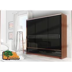Brand New Sliding Door Wardrobe AMSTERDAM 250cm / 98in BLACK, delivery available