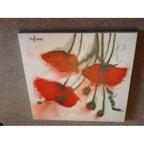 Poppy canvas