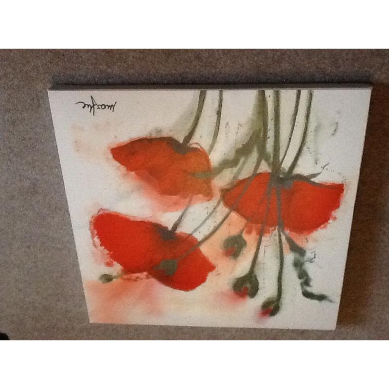 Poppy canvas