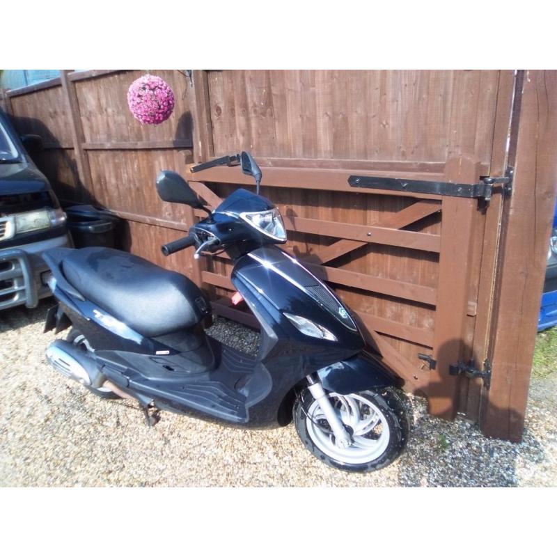 PIAGGIO FLY 64 / 2015 BLUE 125 CC ** CHEAP BIKE ** 1 OWNER FROM NEW ** SUMMER FUN ** PX POSSIBLE *