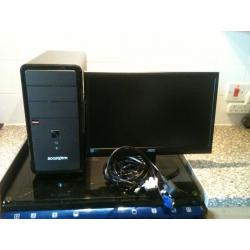 ZOOSTORM AMD 4GB RAM 500GB. @3.40GHz. PLUS-AOC 18.5"LED DIGITAL SCREEN & SOUND 64Bit O/S WIN7 PR0