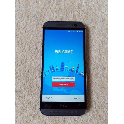 Used HTC One M8 Grey 16gb unlocked mobile phone