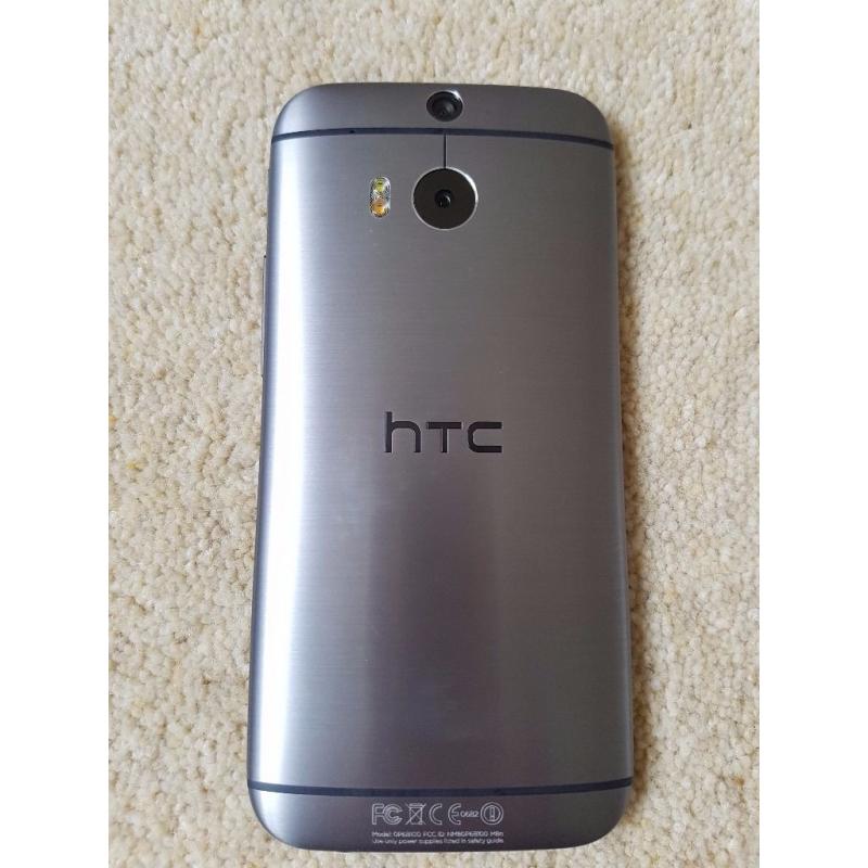 Used HTC One M8 Grey 16gb unlocked mobile phone
