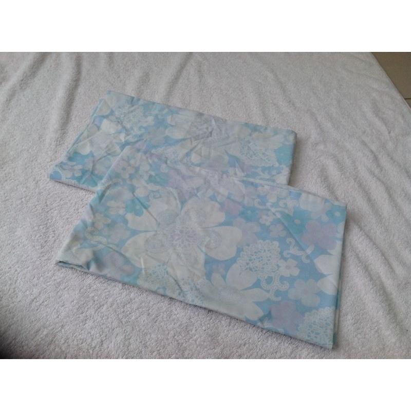Two vintage pillowcases