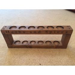 Wooden Herbs & Spice Rack