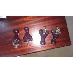 TV Stereo Hi-fi Cabinet corner shelf burgundy