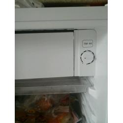 Small fridge with ice compartment