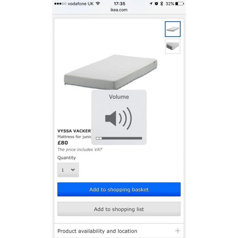Brand new children's IKEA bed @ mattress