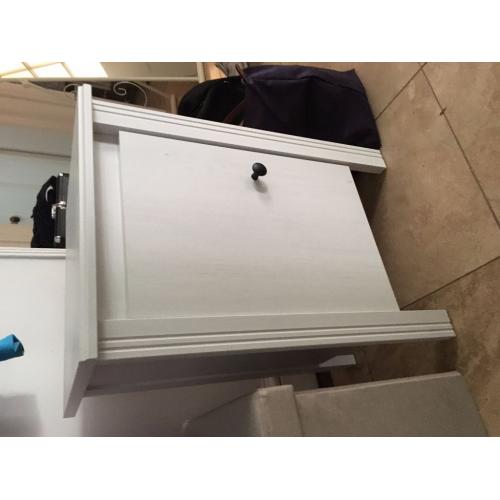 4 IKEA BRUSALI BEDSIDE TABLES - LESS THAN 8 MONTHS OLD