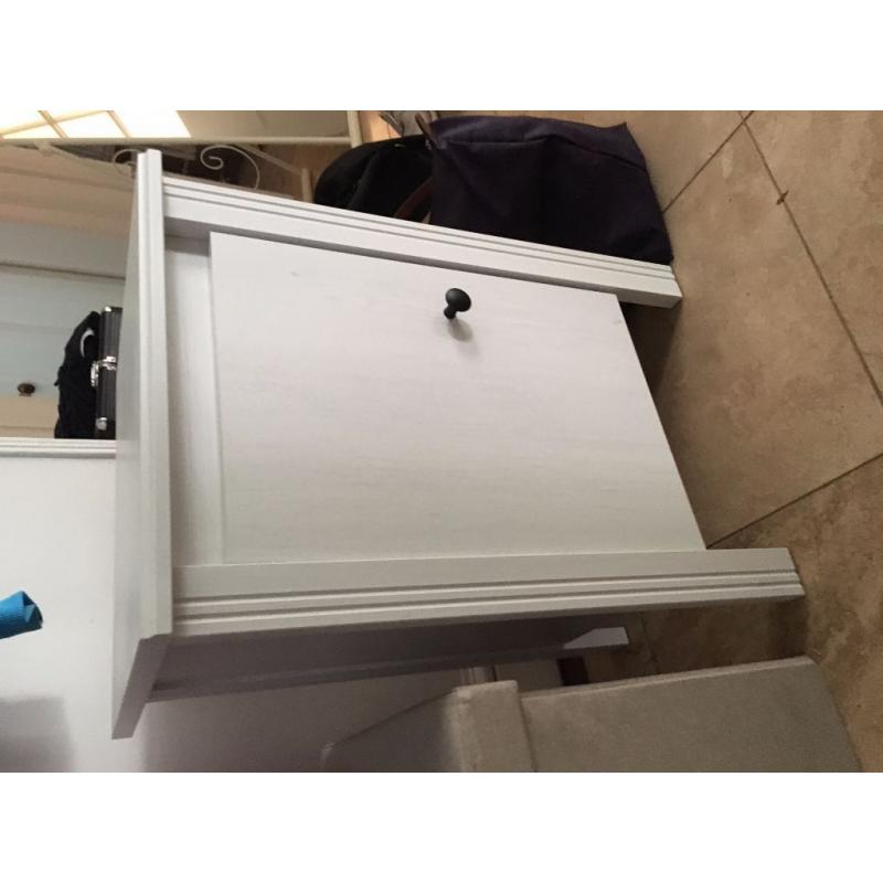 4 IKEA BRUSALI BEDSIDE TABLES - LESS THAN 8 MONTHS OLD