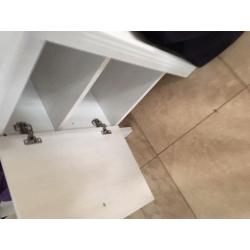4 IKEA BRUSALI BEDSIDE TABLES - LESS THAN 8 MONTHS OLD