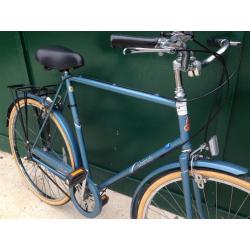 62cm Vintage Classic Raleigh City Large frame road town bike 3 speed good condition bicycle mudguard