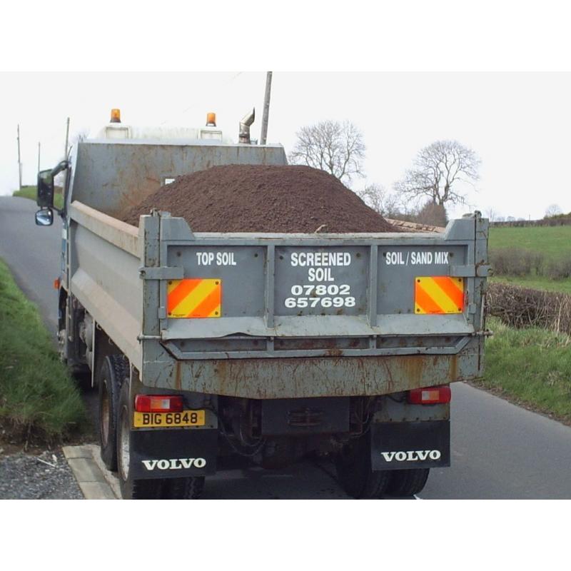 SCREENED TOPSOIL, SAND/SOIL MIXES, BUILDING SAND