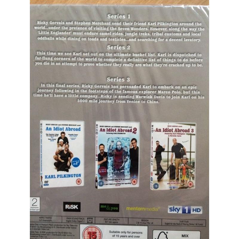 An Idiot Abroad - 3 Series Box Set - NEW