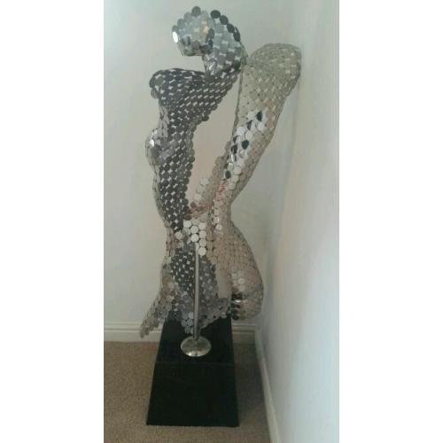 Unique sculpture with marble base