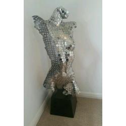 Unique sculpture with marble base