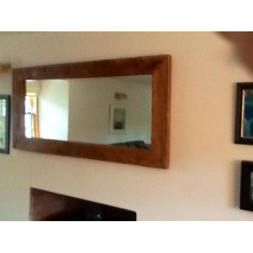 Rustic Wooden Framed Mirror