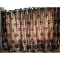 Lined curtains
