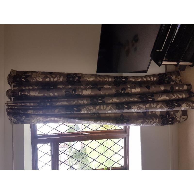 Lined curtains