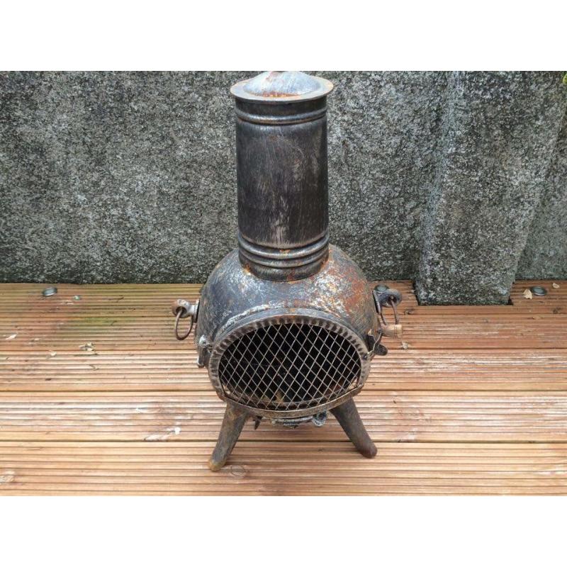 CAST IRON CHIMINEA - 32 inches high