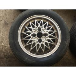 honda civic del sol eg ek4 vti ej9 15" bbs alloy wheels with tyres 4x100
