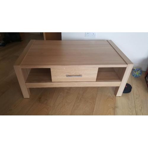 Solid Oak TV Unit/Coffee table
