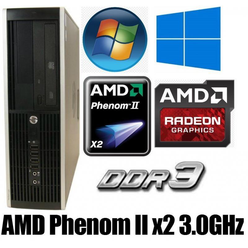 8GB Ram DDR3, HP PC Desktop, AMD 3.0GHz, 250GB HD, Minecraft