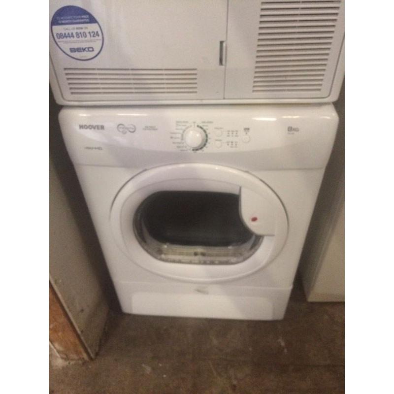 Hoover 8 kg vented dryer just over year old