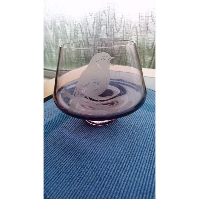 Caithness Amethyst Glass Bowl