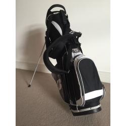 BRIDGESTONE Golf Stand Bag Black & White (Unused) Ideal gift for Fathers Day!