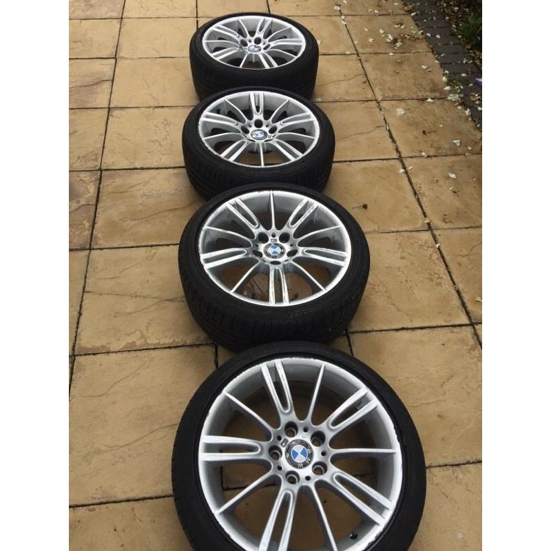 BMW MV3 ALLOYS BRIDGESTONE TYRES