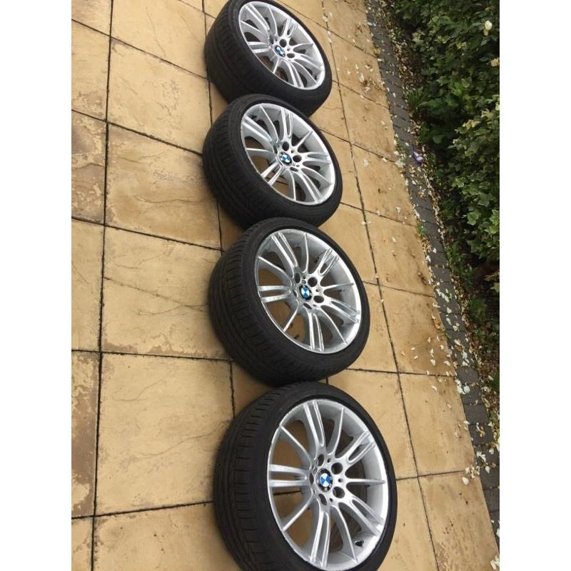 BMW MV3 ALLOYS BRIDGESTONE TYRES