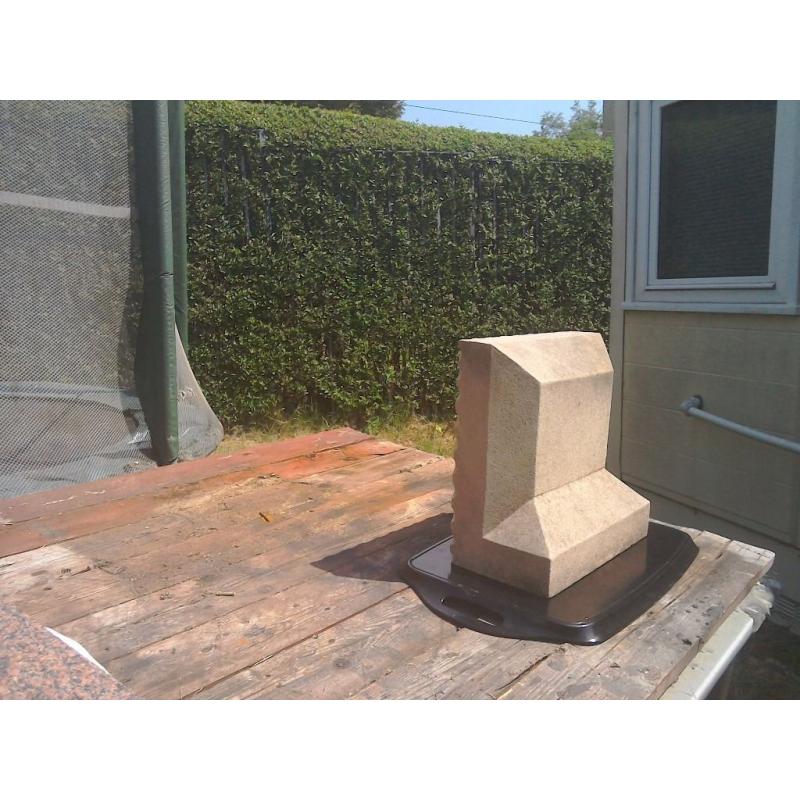 Small memorial / headstone. Sandstone.