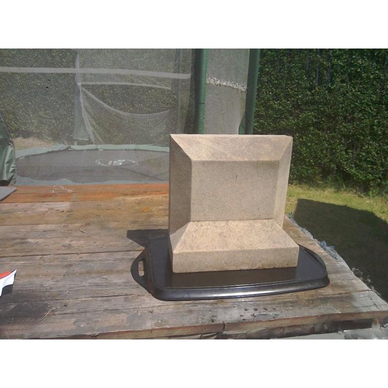Small memorial / headstone. Sandstone.