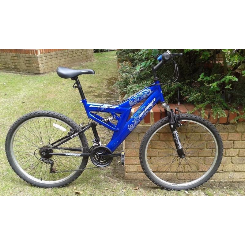 Beautiful blue Mountain Bike