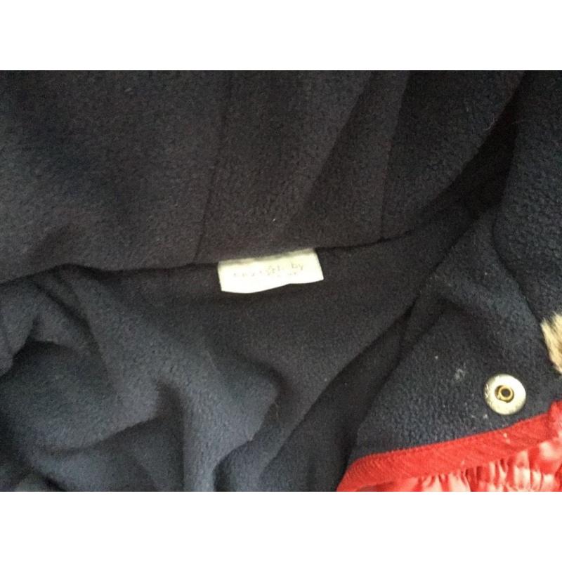 Red Next Pram Suit - 6 to 9 months