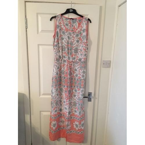 Woman M&S Peach Maxi dress, Size 14