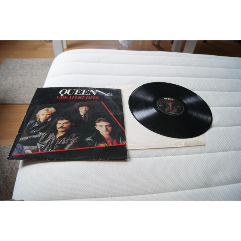 QUEEN - Greatest Hits - 1981 UK Vinyl LP + Inner EMTV30 EX-