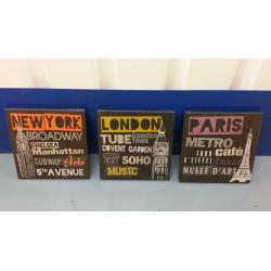 Ikea New York, London, and Paris canvas prints